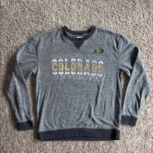 Colorado Buffs printed graphic  fitted sweatshirt size small